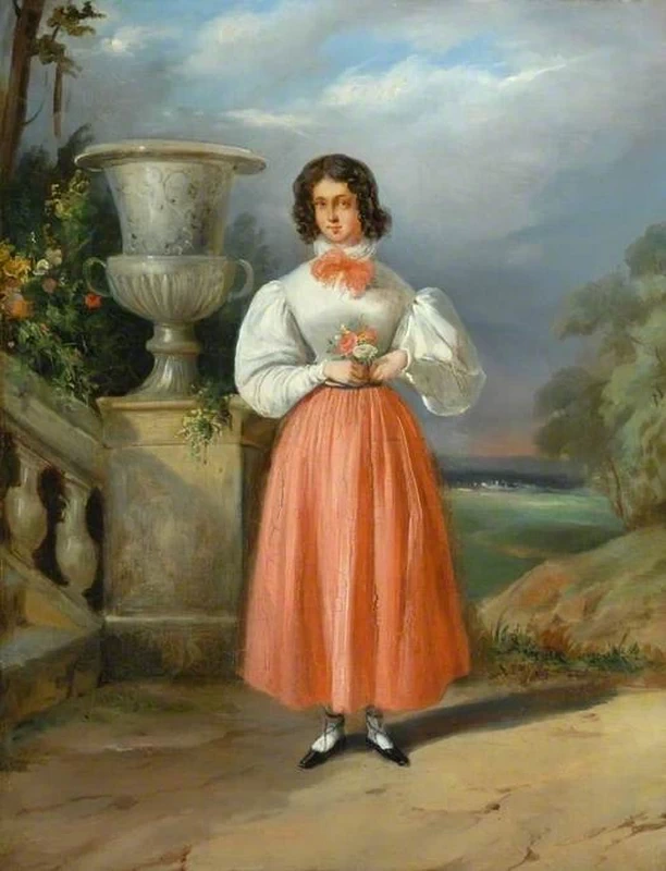 Una sorella maggiore della signora Bowes - Bowes Museum, attribuito